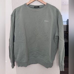 NHIM Crewneck Sweater in Sage Green